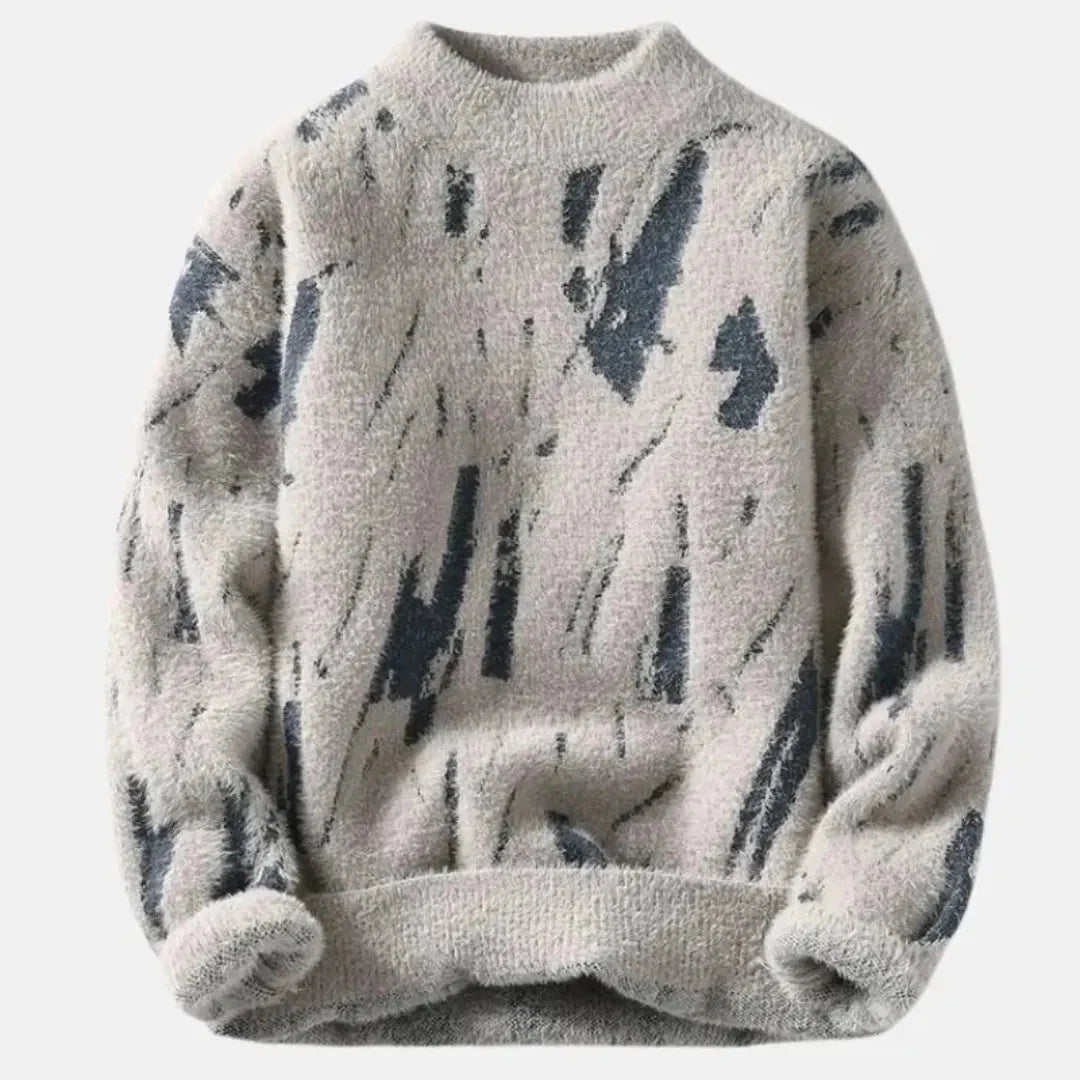 Cozy Plush Crewneck Sweater Beige