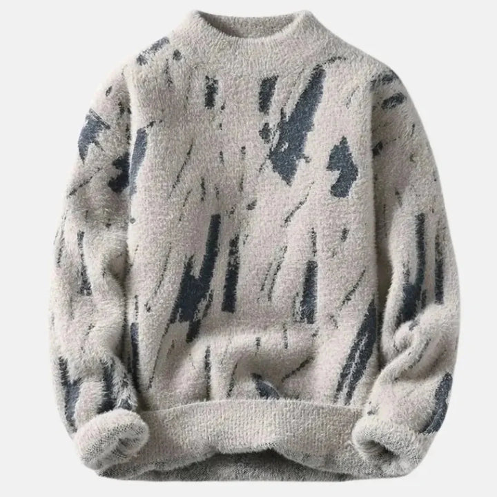 Cozy Plush Crewneck Sweater Beige