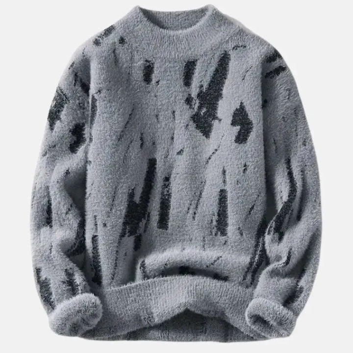 Cozy Plush Crewneck Sweater Gray