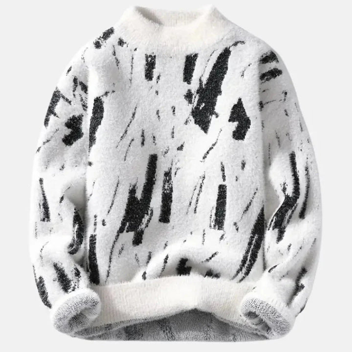 Cozy Plush Crewneck Sweater White