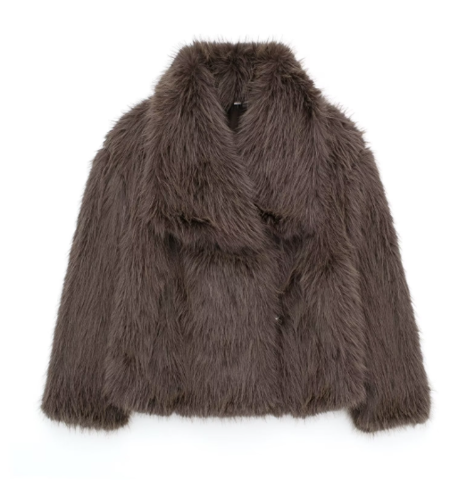 Cozy Plush Jacket Brown
