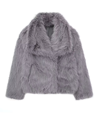 Cozy Plush Jacket Gray