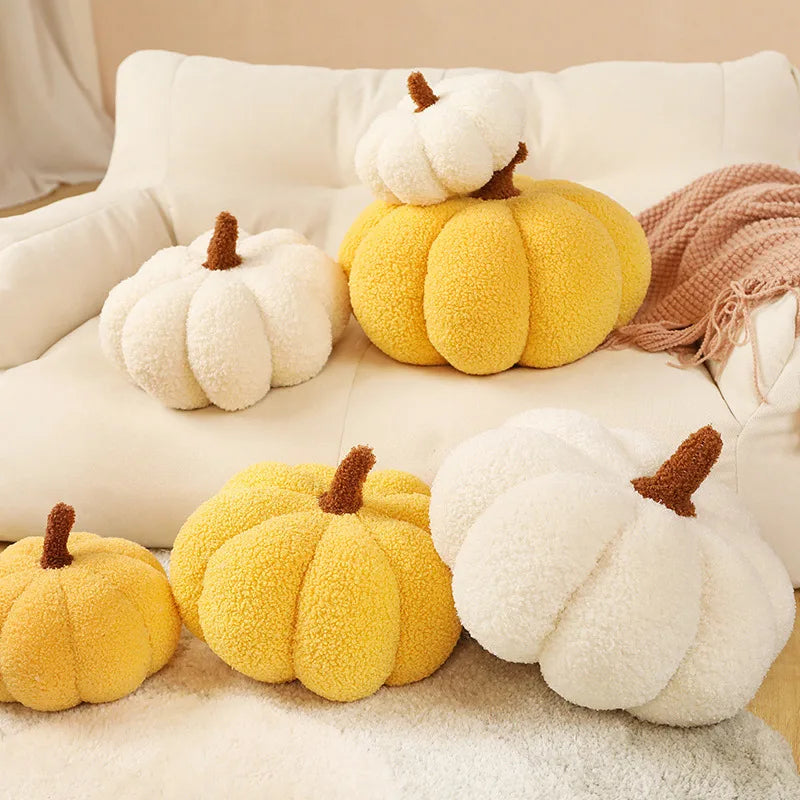 Cozy Pumpkin Plush Cushions