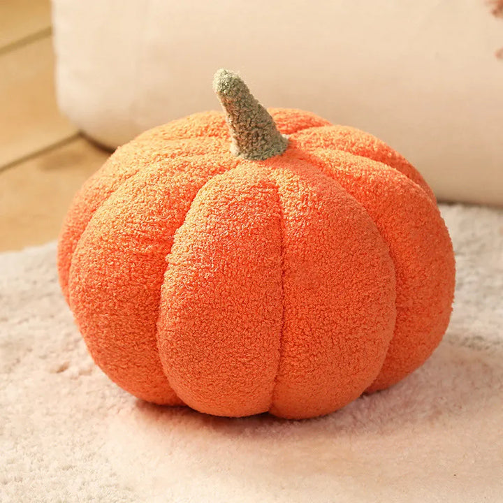 Cozy Pumpkin Plush Cushions Orange