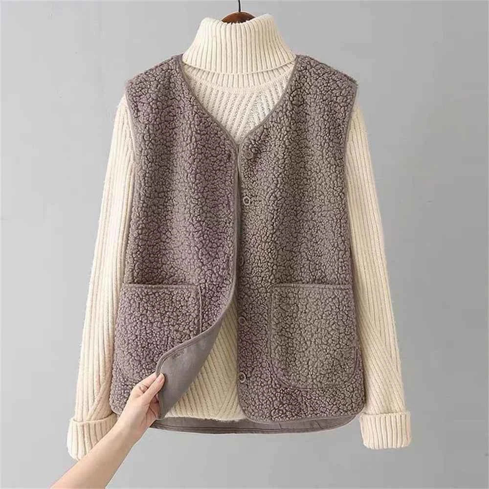 Cozy Soft Knit Fleece Cardigan for Women - Luxurious Warmth Khaki