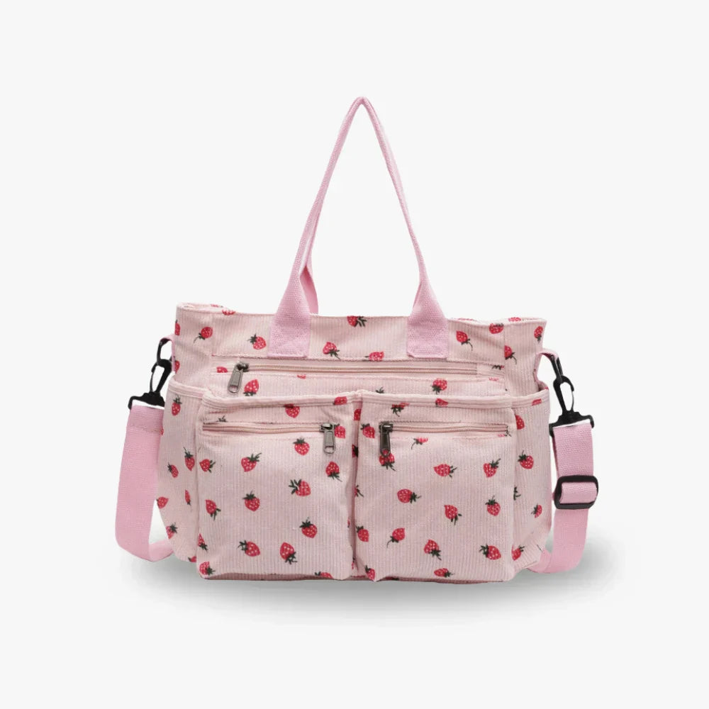 Berry Buddy Tote Bag – Cute Plush Berry Tote-MODAUTLET