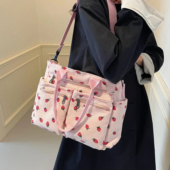 Berry Buddy Tote Bag – Cute Plush Berry Tote-MODAUTLET