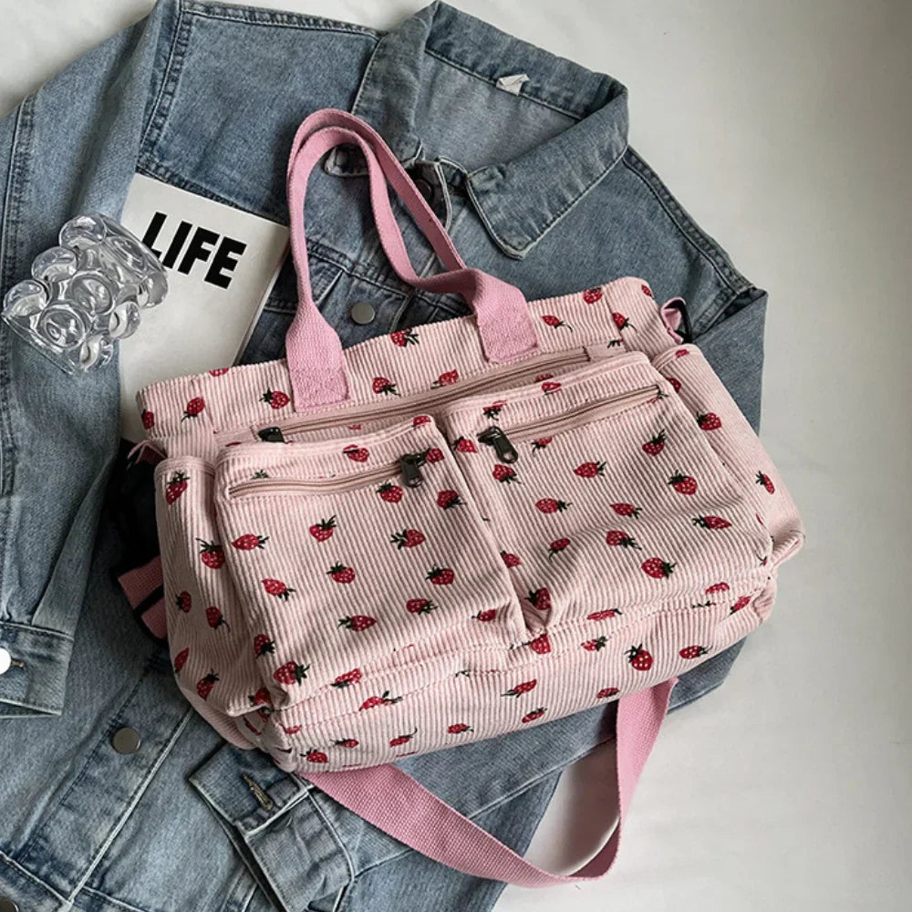 Berry Buddy Tote Bag – Cute Plush Berry Tote-MODAUTLET