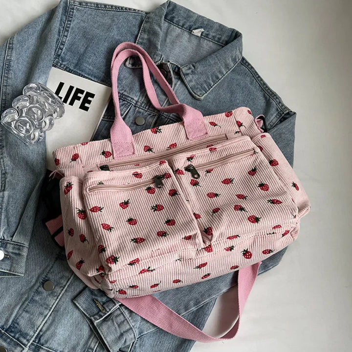 Berry Buddy Tote Bag – Cute Plush Berry Tote-MODAUTLET