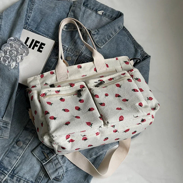 Berry Buddy Tote Bag – Cute Plush Berry Tote-MODAUTLET