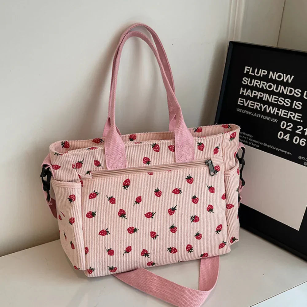 Berry Buddy Tote Bag – Cute Plush Berry Tote-MODAUTLET
