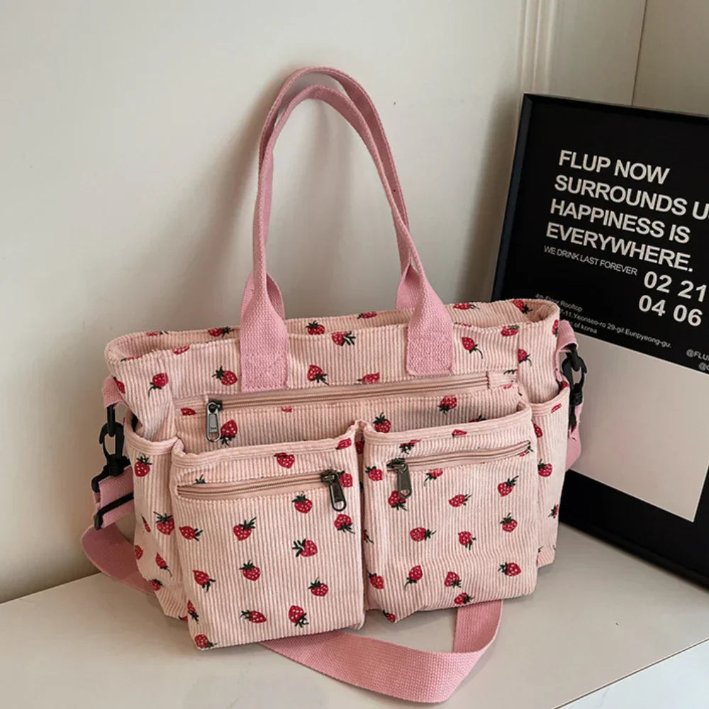 Berry Buddy Tote Bag – Cute Plush Berry Tote-MODAUTLET