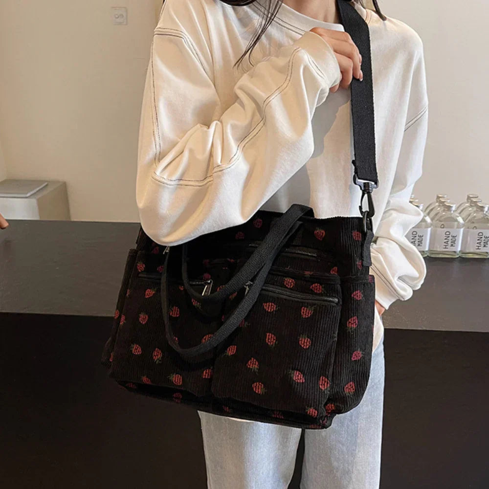 Berry Buddy Tote Bag – Cute Plush Berry Tote-MODAUTLET