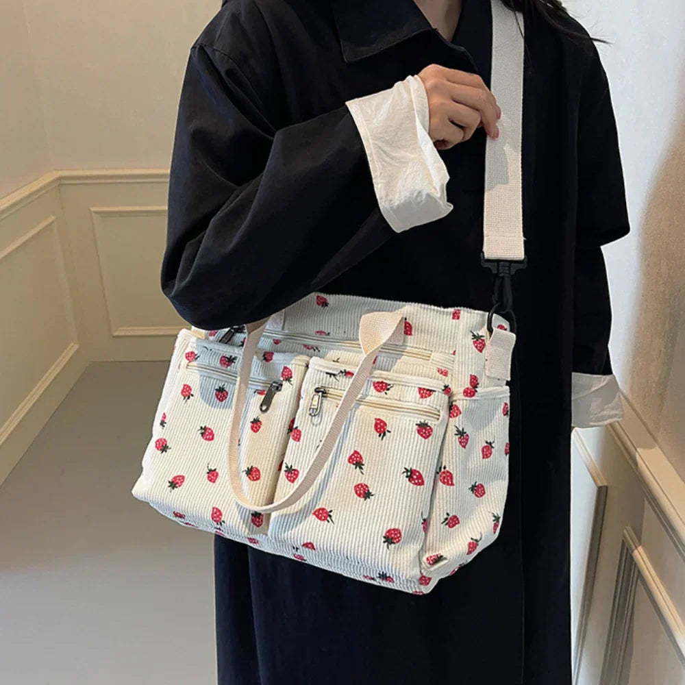 Berry Buddy Tote Bag – Cute Plush Berry Tote-MODAUTLET