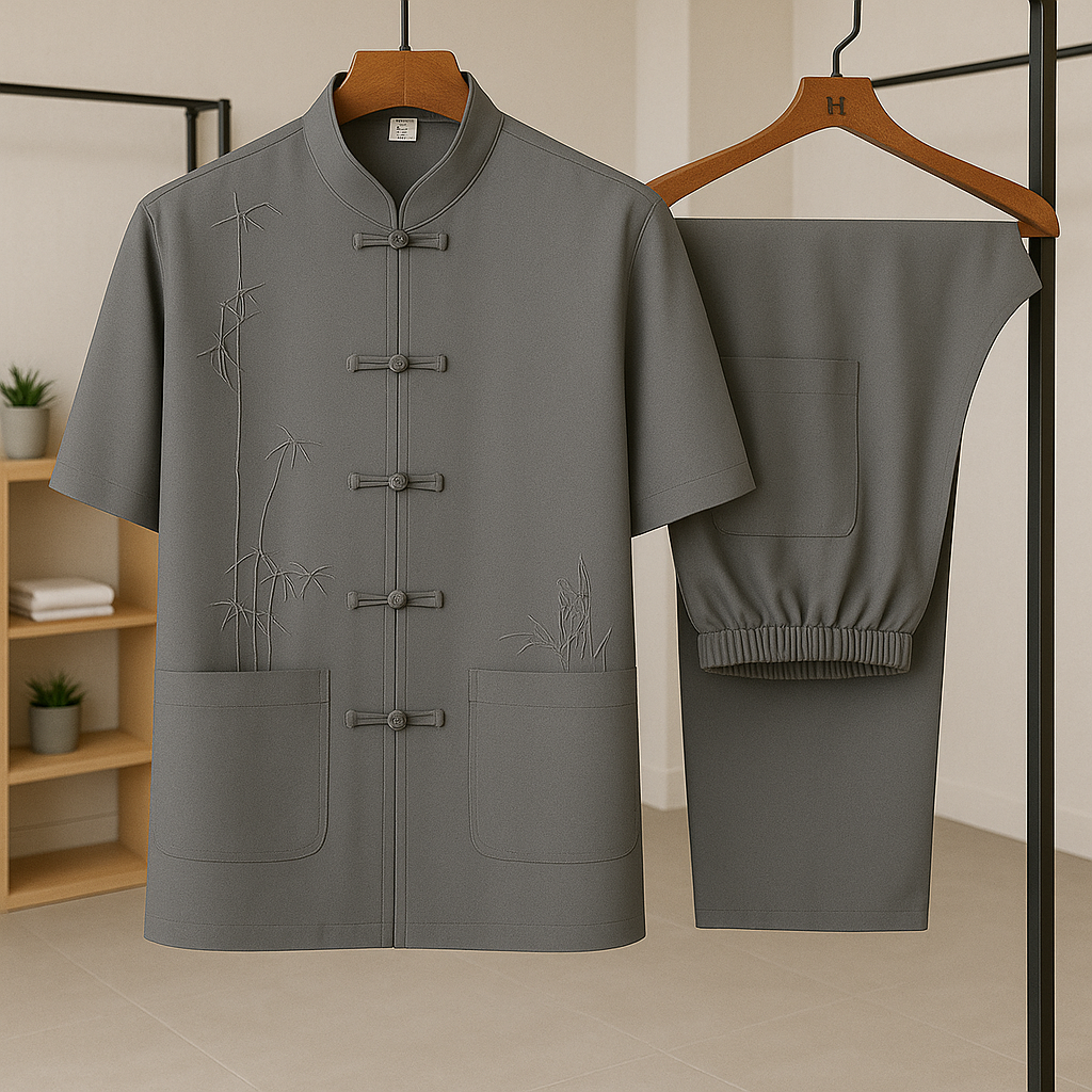 Men's Casual Shirt and Pants Sets Deep Ash