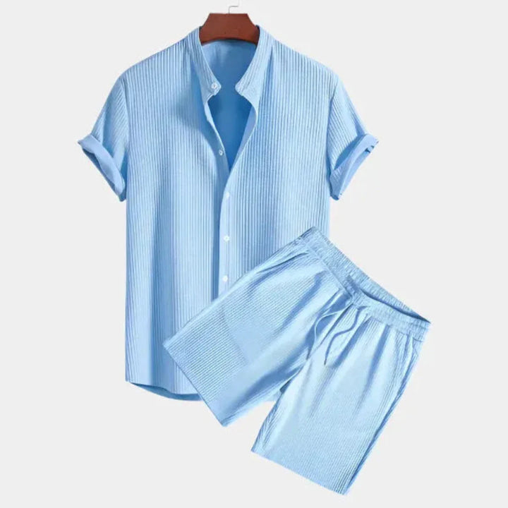 Textured Two-Piece Lounge Set-MODAUTLET