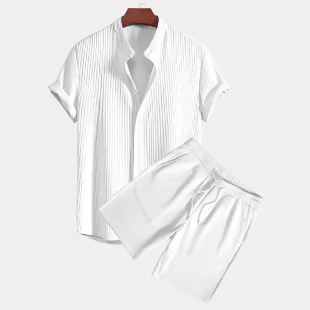 Textured Two-Piece Lounge Set-MODAUTLET