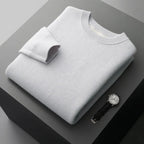 Classic Wool Crewneck Sweater Light Gray