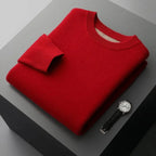 Classic Wool Crewneck Sweater Red