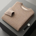 Classic Wool Crewneck Sweater Tan