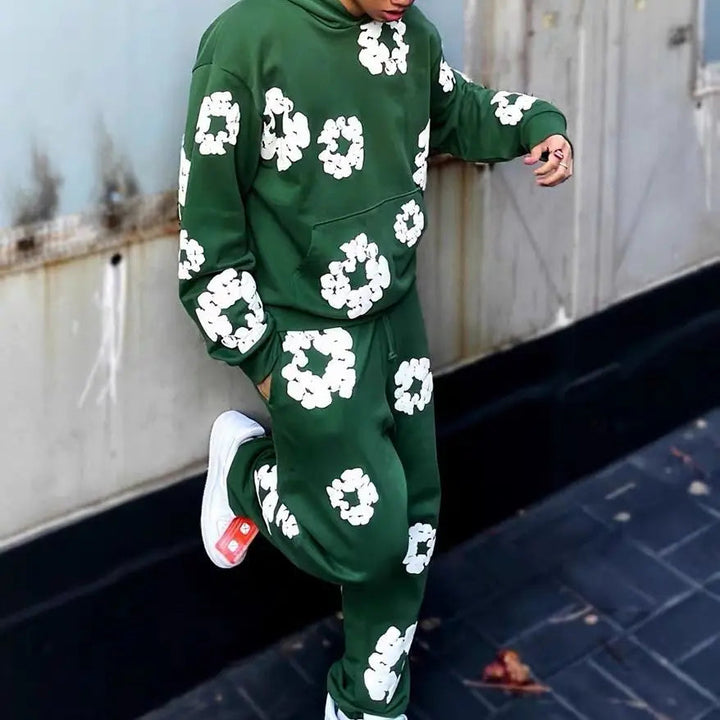 Denim Tears Printed Tracksuit Set for Men & Women – Casual Streetwear Outfit