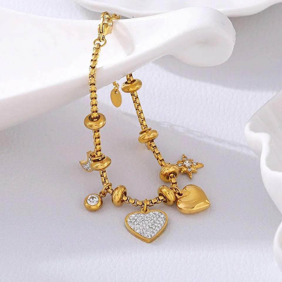 Charming Heart Bracelet-MODAUTLET