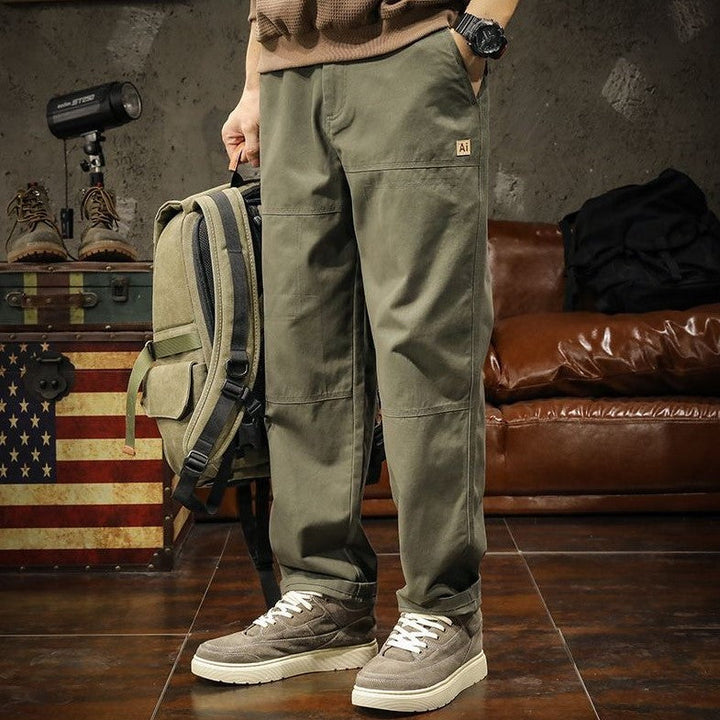 Men's Canvas Panel Pants-MODAUTLET