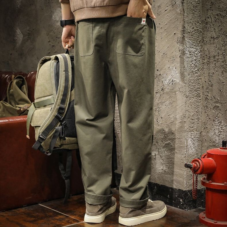 Men's Canvas Panel Pants-MODAUTLET