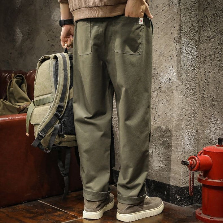 Men's Canvas Panel Pants-MODAUTLET