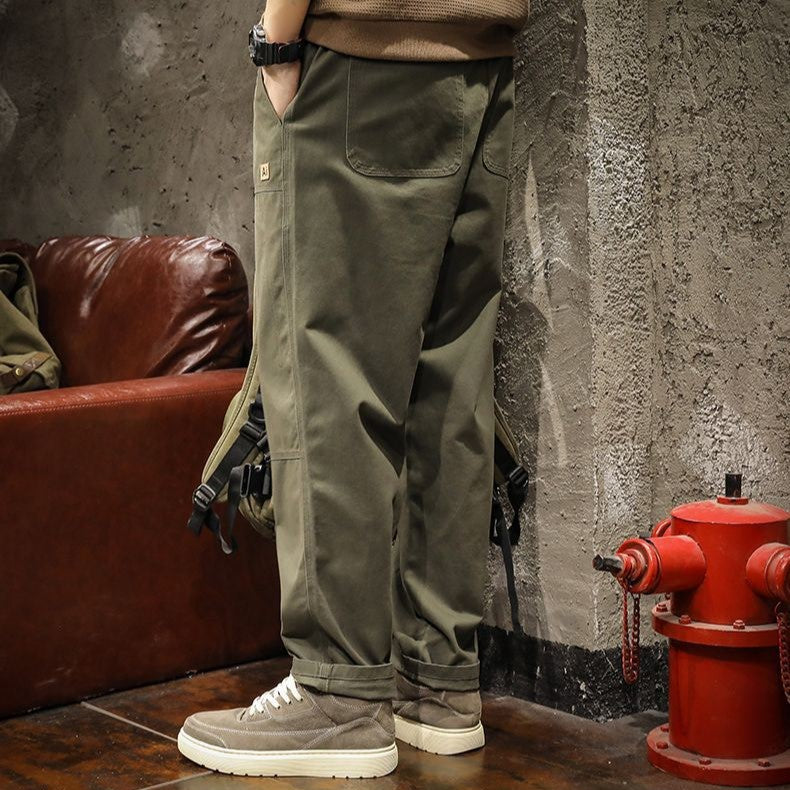 Men's Canvas Panel Pants-MODAUTLET