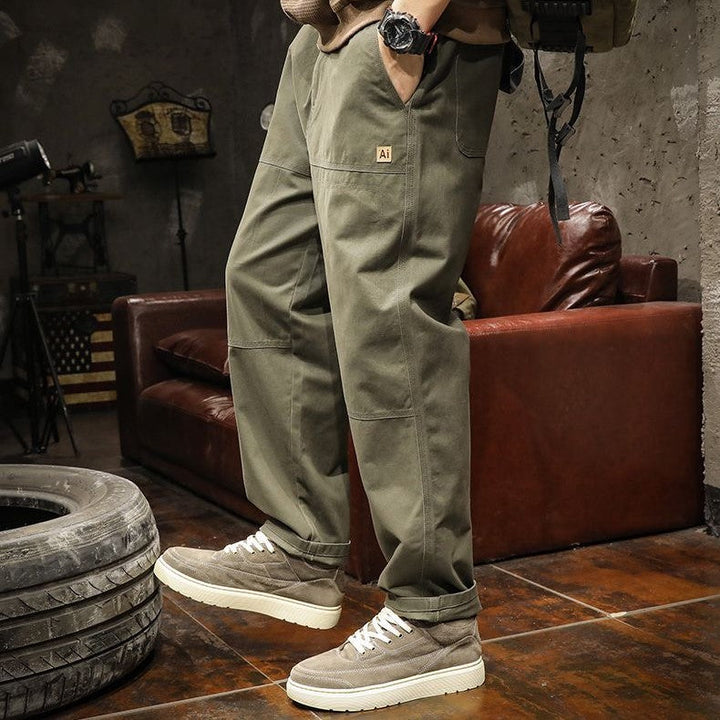 Men's Canvas Panel Pants-MODAUTLET