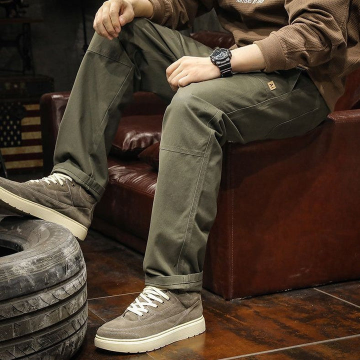 Men's Canvas Panel Pants-MODAUTLET