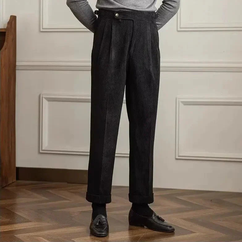 Men's Classic Corduroy Gurkha Pants-MODAUTLET