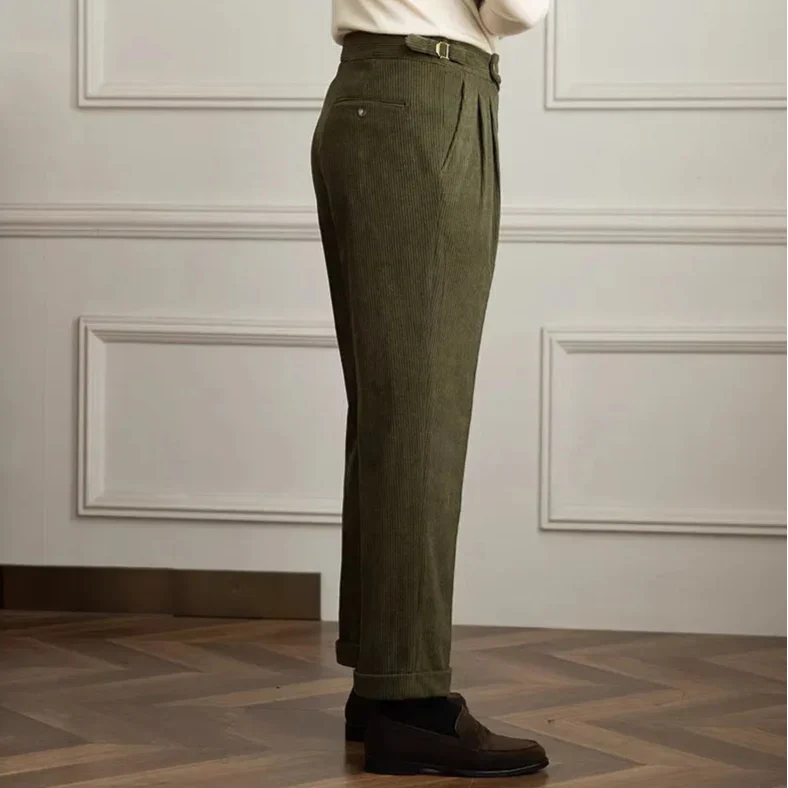 Men's Classic Corduroy Gurkha Pants-MODAUTLET