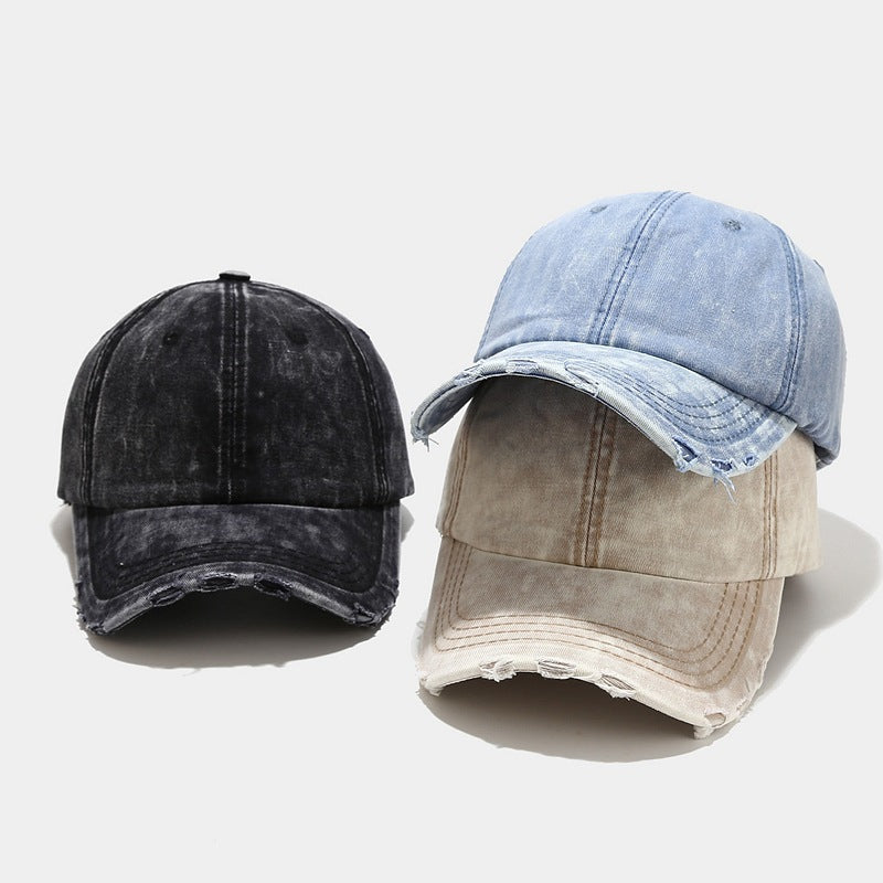 Distressed Vintage Cap-MODAUTLET