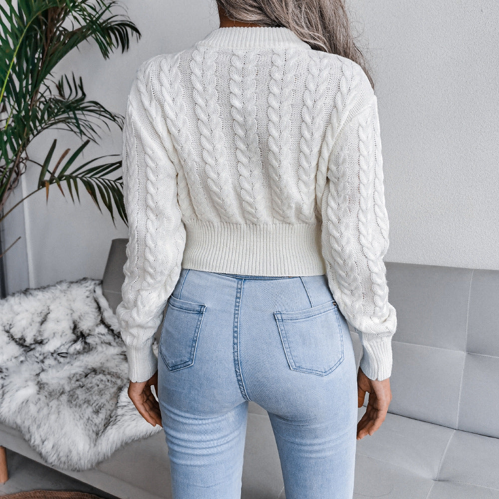 Women's Cropped Sweater - Stylish and Comfortable