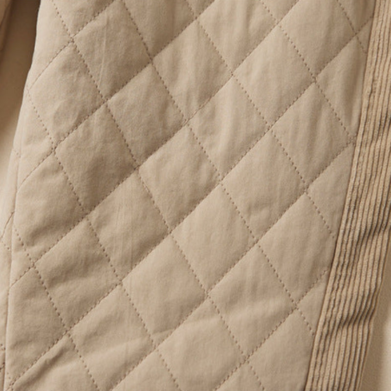 Cozy Quilted Relaxed Fit Ankle Pants for Women
