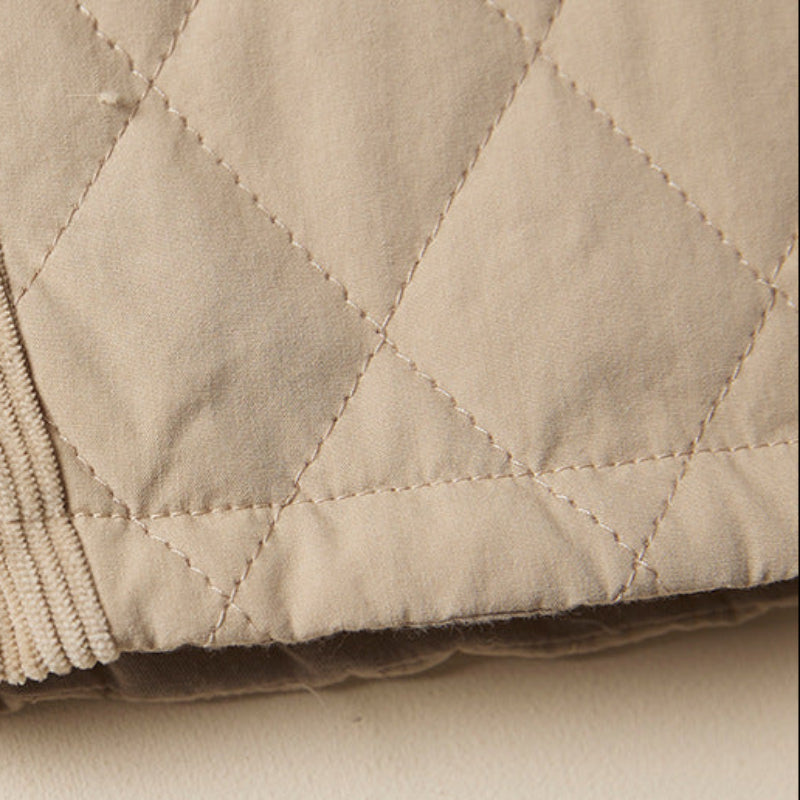 Cozy Quilted Relaxed Fit Ankle Pants for Women