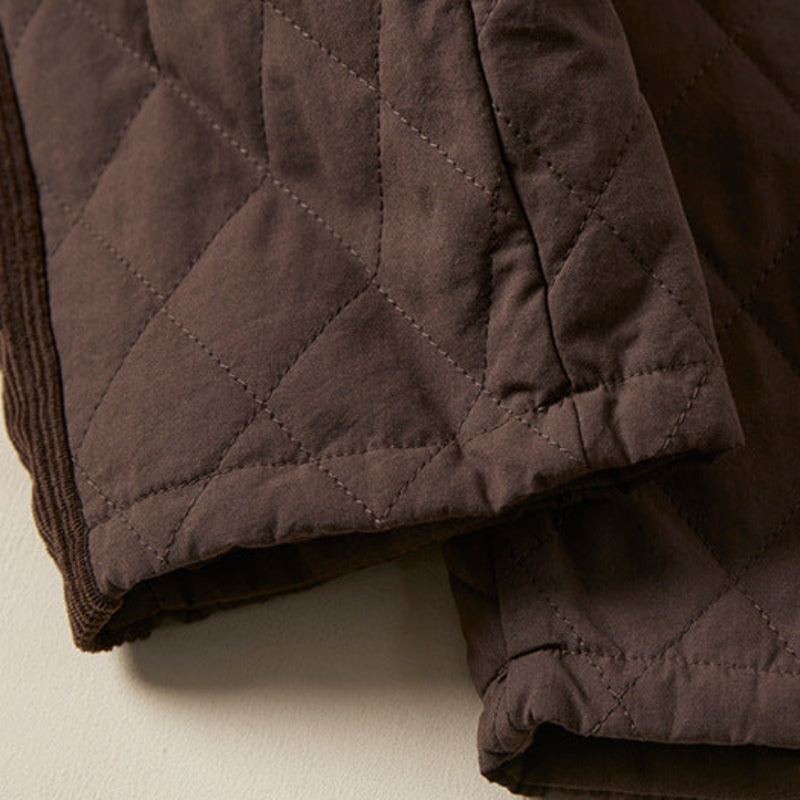 Cozy Quilted Relaxed Fit Ankle Pants for Women