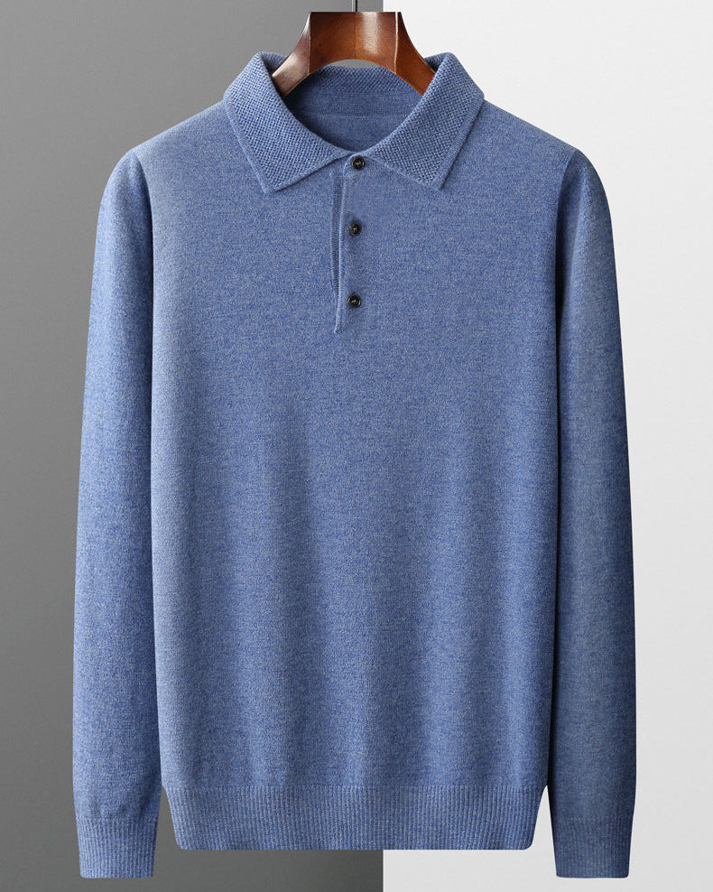 Men's Wool Polo Shirt - Stronner Style-MODAUTLET