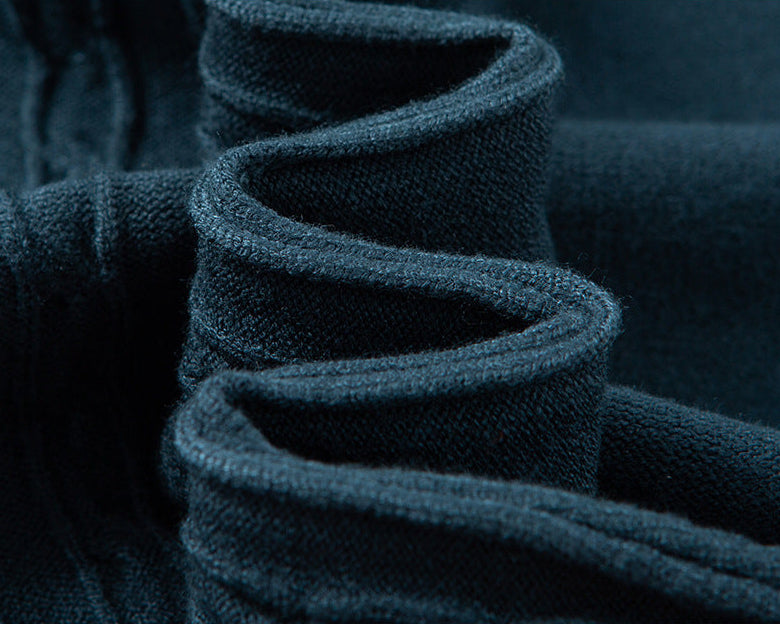 Men's Cable-Knit Polo Shirt-MODAUTLET
