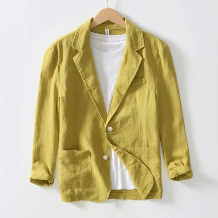 Casual Linen Blazer for Effortless Style-MODAUTLET