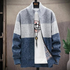 Zip-Up Cardigan for Effortless Style Light Blue