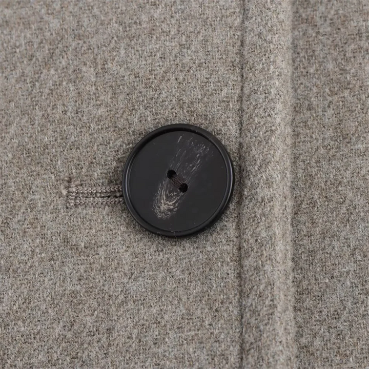 Double-Breasted Wool-Collar Women's Coat – Stylish Autumn Essential