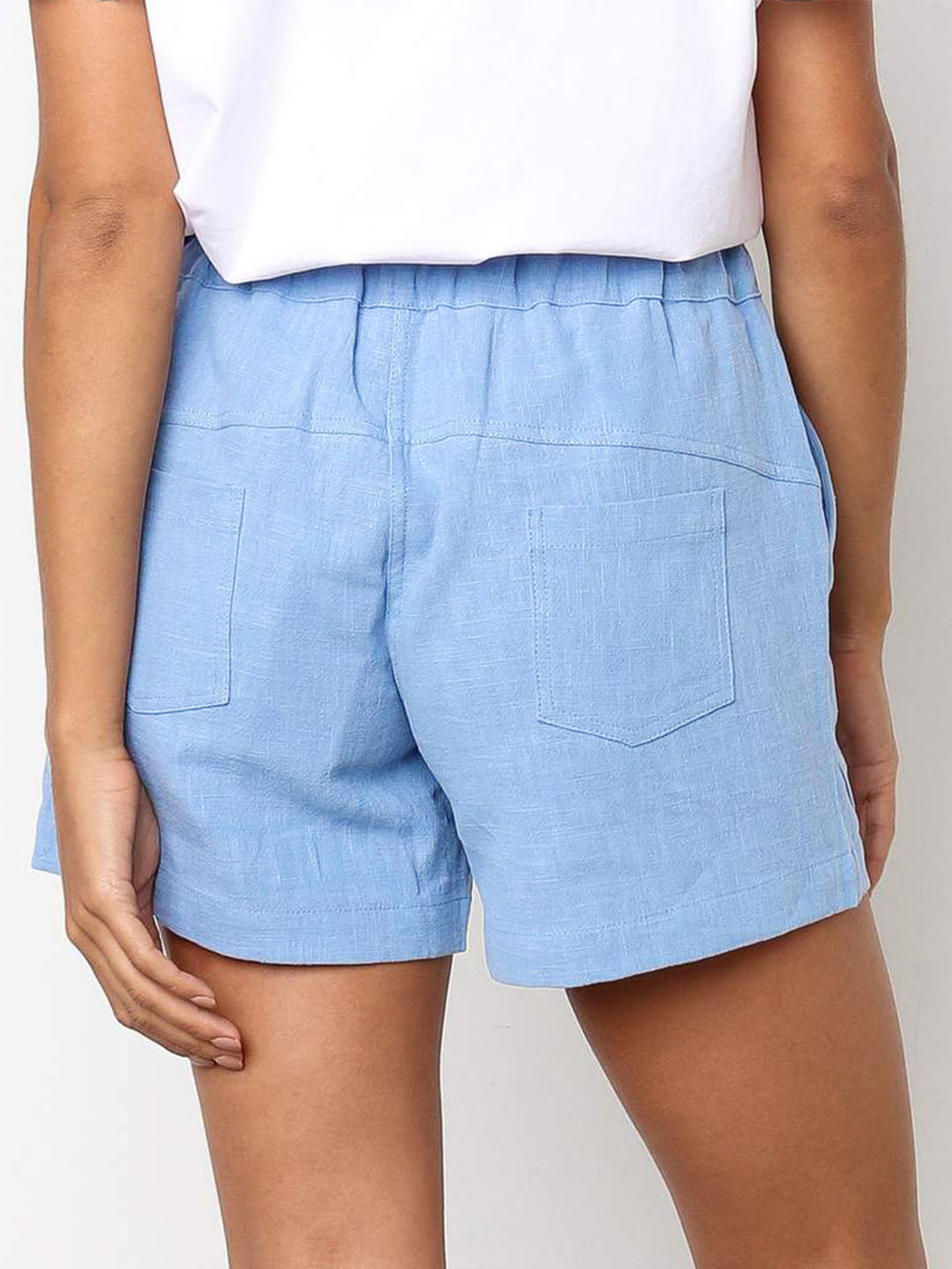 Women's Loose Drawstring Elastic Waist Shorts with Pockets