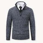 Men's Quarter-Zip Sweater Dark Gray