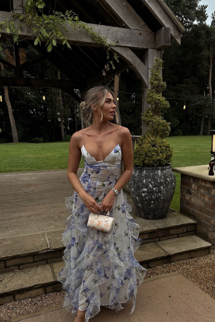 Taylor | Vestido Maxi Floral de Verão com Recortes para Mulher
