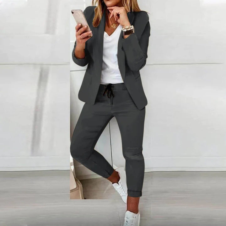 Florence | Conjunto Elegante de Blazer e Calças Jogger para Mulher