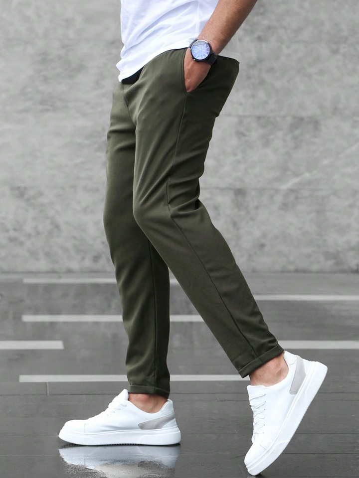 Pantaloni da jogging uomo slim fit con coulisse regolabile