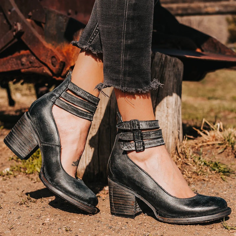 Elegant Belt Buckle Strap Mary Jane Shoes for Women-MODAUTLET